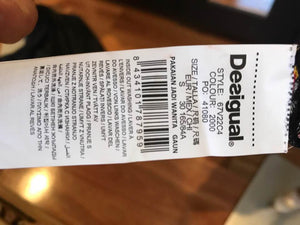 Desigual Martina Floral Print & Sequin Dress, Size S