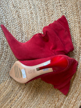 Load image into Gallery viewer, Gianmarco Lorenzi Red Suede Ankle Boots, Brand New, Size 40