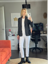 Load image into Gallery viewer, Lisa Campione New York Two Tone Grey Tweed Jacket/Blazer, Size 42 (14)