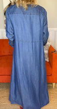 Load image into Gallery viewer, Iconic Blue Denim Duster Jacket,