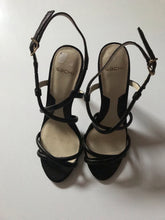Load image into Gallery viewer, Sachi Open Toe Stilettos, Black, Size 39