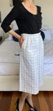 Load image into Gallery viewer, Tibi New York Culottes, White with Grey Check, BNWT, Size 4