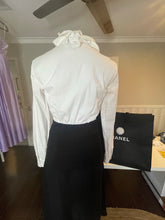 Load image into Gallery viewer, Rinascimento Ruffle Blouse, Black and White, Size M