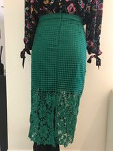 Load image into Gallery viewer, Bardot Green Lola Lace Skirt, Size 10