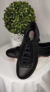 Ziera PETA Black Sneakers, Black, Size 37 XW