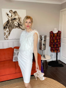 Out With Aubrey Tahlia Dress in White, Size XS