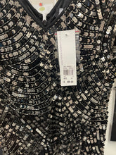 Load image into Gallery viewer, Howard Showers Sequined Cocktail Dress, Black, Size 14