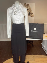 Load image into Gallery viewer, Rinascimento Ruffle Blouse, Black and White, Size M