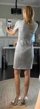 Load image into Gallery viewer, Desires Fitted Short Sleeve Panel Dress, Heather Grey, BNWT, Size S