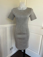 Load image into Gallery viewer, Desires Fitted Short Sleeve Panel Dress, Heather Grey, BNWT, Size S