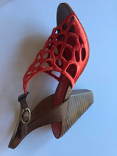 Load image into Gallery viewer, Valeria Grossi Malin Tangerine Embroidered Heels, BNNT, Size 39