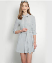 Load image into Gallery viewer, Her Velvet Vase Paddington Shirtdress, Grey, BNWT, Size L