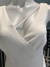Load image into Gallery viewer, Saba V-Neck Cocktail Dress, White, Size 8
