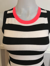 Load image into Gallery viewer, Karen Millen Black Contrast Knit Dress, Size 2