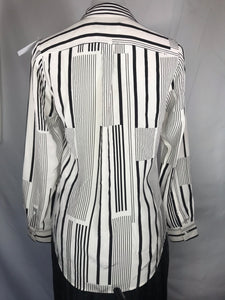 Sportscraft Signature Long Sleeve Top, Abstract Print, Size 8