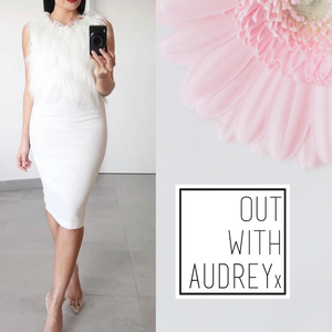 Out With Aubrey Tahlia Dress in White, Size XS