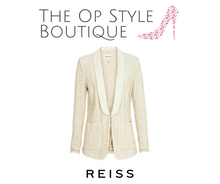 Load image into Gallery viewer, Reiss Callas Shawl Collar Lace Jacket, Size XS / UK 4-6