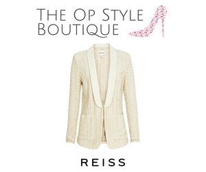 Reiss Callas Shawl Collar Lace Jacket, Size XS / UK 4-6