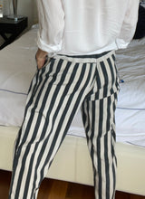 Load image into Gallery viewer, custommade Alinka Monochrome Striped Silk Pants, Size 38 AU 10