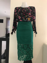 Load image into Gallery viewer, Bardot Green Lola Lace Skirt, Size 10