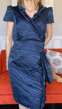 Load image into Gallery viewer, George Gross Sheath Dress, Navy, Size 14