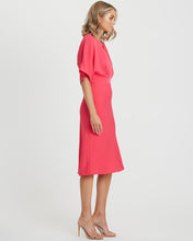 Load image into Gallery viewer, Tussah MIDI Dress, Fuchsia Pink, Size 14