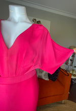 Load image into Gallery viewer, Tussah MIDI Dress, Fuchsia Pink, Size 14