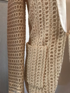 Reiss Callas Shawl Collar Lace Jacket, Size XS / UK 4-6