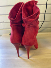 Load image into Gallery viewer, Gianmarco Lorenzi Red Suede Ankle Boots, Brand New, Size 40