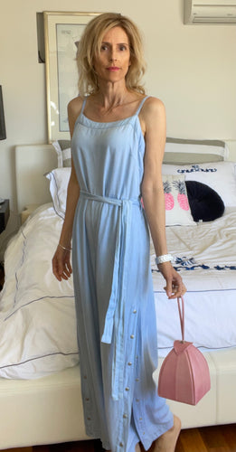 Grab Denim Wide Leg Jumpsuit, Size 14