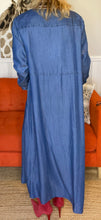 Load image into Gallery viewer, Iconic Blue Denim Duster Jacket,