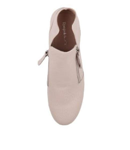 DJANGO & JULIETTE Gisele Pale Pink Leather Ankle Boots, Size 42