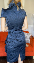 Load image into Gallery viewer, George Gross Sheath Dress, Navy, Size 14