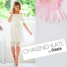 Load image into Gallery viewer, Chasing Kate Fit &amp; Flare Off-The-Shoulder Dress, Size 14