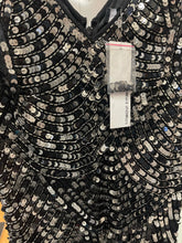 Load image into Gallery viewer, Howard Showers Sequined Cocktail Dress, Black, Size 14