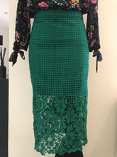Load image into Gallery viewer, Bardot Green Lola Lace Skirt, Size 10
