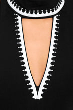 Load image into Gallery viewer, Elliatt Rapid Black Embroidered Bodycon Dress, Size M
