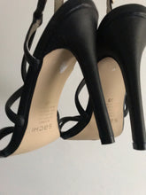 Load image into Gallery viewer, Sachi Open Toe Stilettos, Black, Size 39