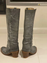 Load image into Gallery viewer, DiCo Copenhagen Janie Escovado Leather Boots, Distressed Grey, Size 36