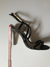 Load image into Gallery viewer, Sachi Open Toe Stilettos, Black, Size 39