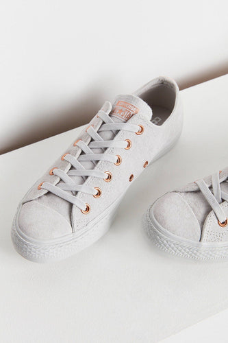 Converse Chuck Taylor All Star Suede Low Top Sneaker, White