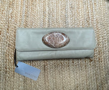 Load image into Gallery viewer, Manzoni Genuine Leather Clutch, Pistachio