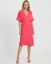 Load image into Gallery viewer, Tussah MIDI Dress, Fuchsia Pink, Size 14