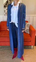 Load image into Gallery viewer, Iconic Blue Denim Duster Jacket,
