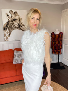 Out With Aubrey Tahlia Dress in White, Size XS