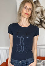 Load image into Gallery viewer, Armani Jeans Fitted T-shirt, Navy, Size XS