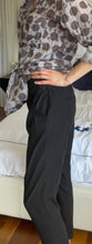 Load image into Gallery viewer, Scanlan Theodore Silk Boyfriend Pants, Black, Size US 4
