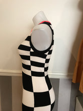 Load image into Gallery viewer, Karen Millen Black Contrast Knit Dress, Size 2