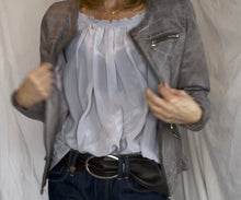 Load image into Gallery viewer, Dolce Vita Vegan Leather Jacket, Taupe, Size 10