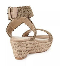 Load image into Gallery viewer, STUART WEITZMAN ALEX-LO ESPADRILLE WEDGE SANDAL